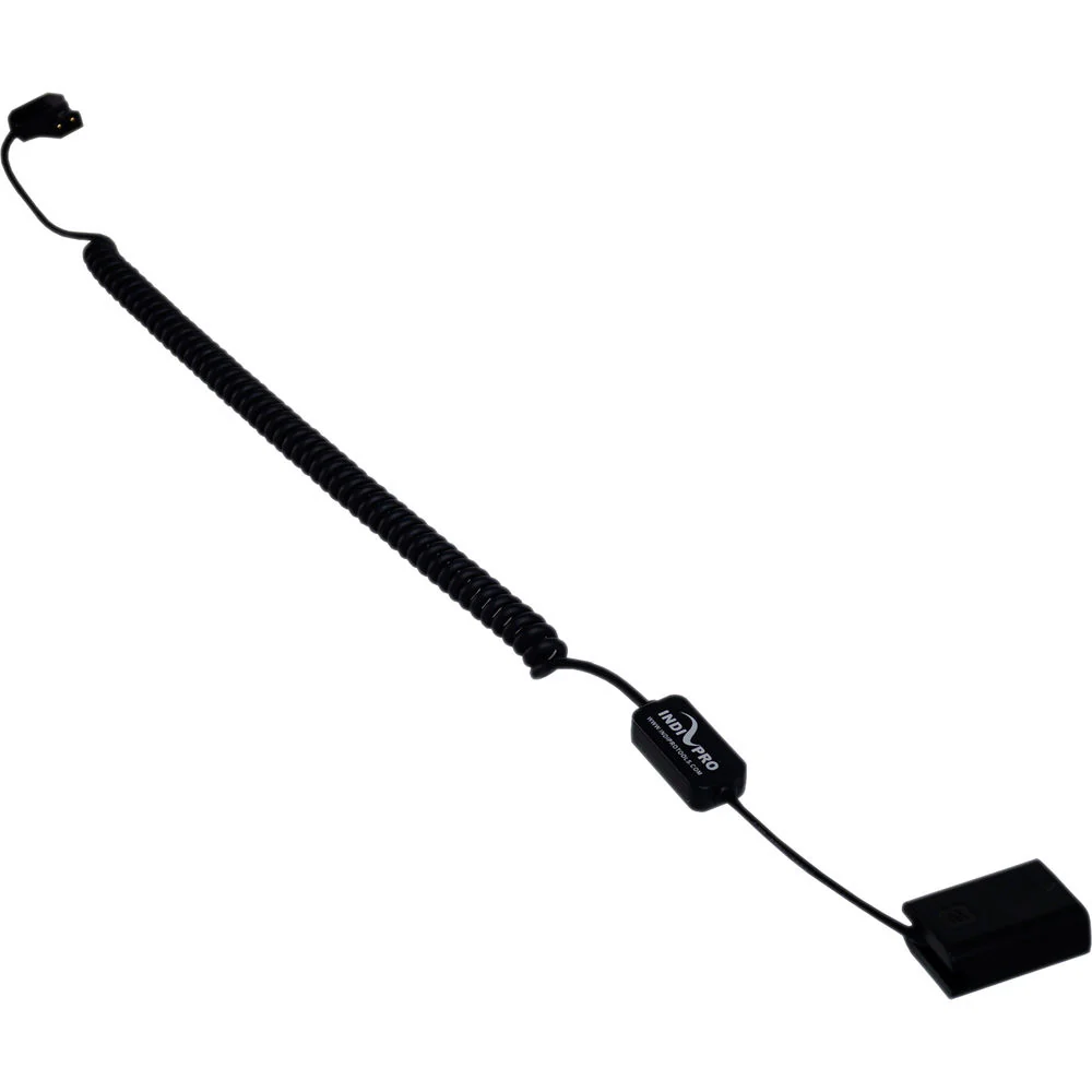 IndiPRO Tools D-Tap to Sony NP-FW50-Type Dummy Battery Inline-Regulated Coiled Cable (22-42") - Image 4