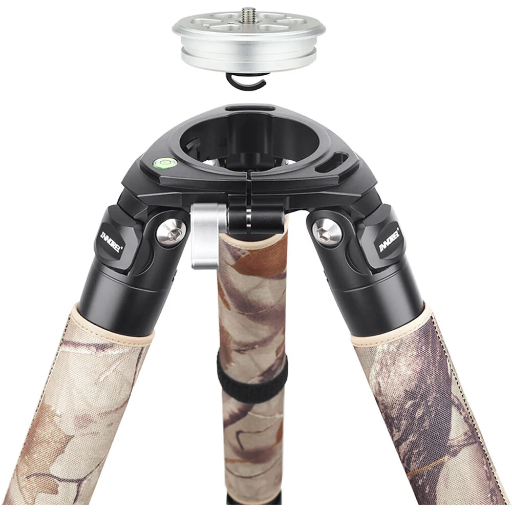 INNOREL LT364CM Carbon Fiber Tripod with 75mm Bowl (Woodland Camouflage) - Image 4