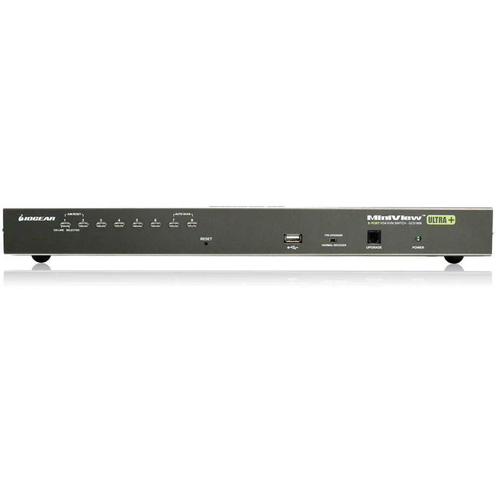 IOGEAR 8-Port USB PS/2 Combo KVM Switch Kit with Four PS/2 KVM Cables and Four USB KVM Cables - Image 3