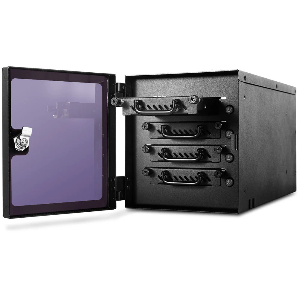 iStarUSA 4-Bay 2.5" SAS/SATA miniSAS Hot-Swap Tower (Black) - Image 5