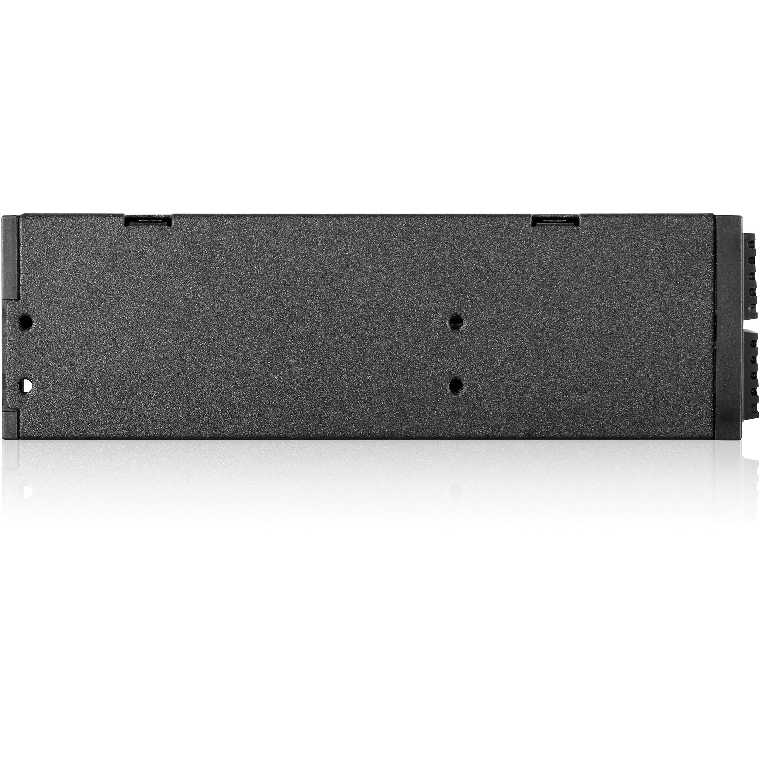 iStarUSA 5.25" to 4 x 2.5" SATA 6 Gb/s Trayless Hot-Swap Cage (Black) - Image 4