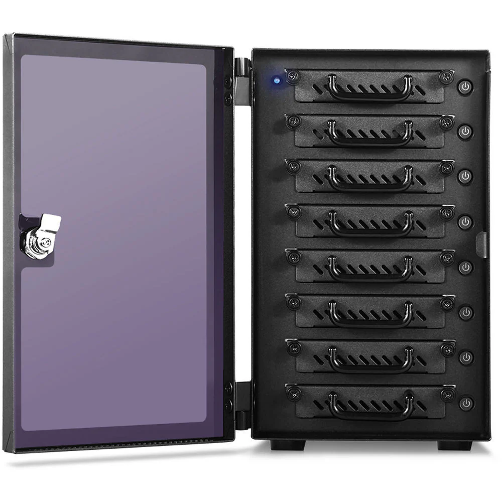 iStarUSA 8-Bay 2.5" SATA 6.0 Gb/s eSATA Hotswap Tower (Black) - Image 4