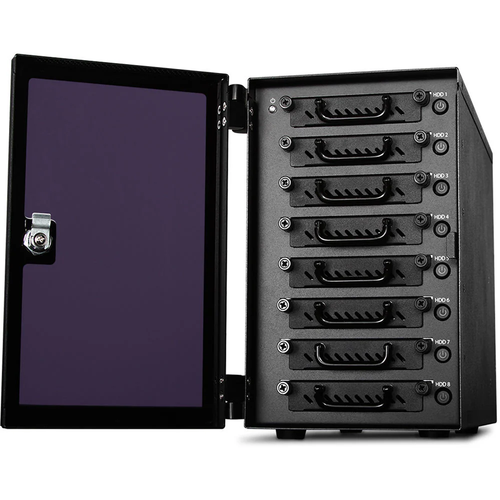 iStarUSA 8-Bay 2.5" SATA 6.0 Gb/s eSATA Hotswap Tower (Black) - Image 5
