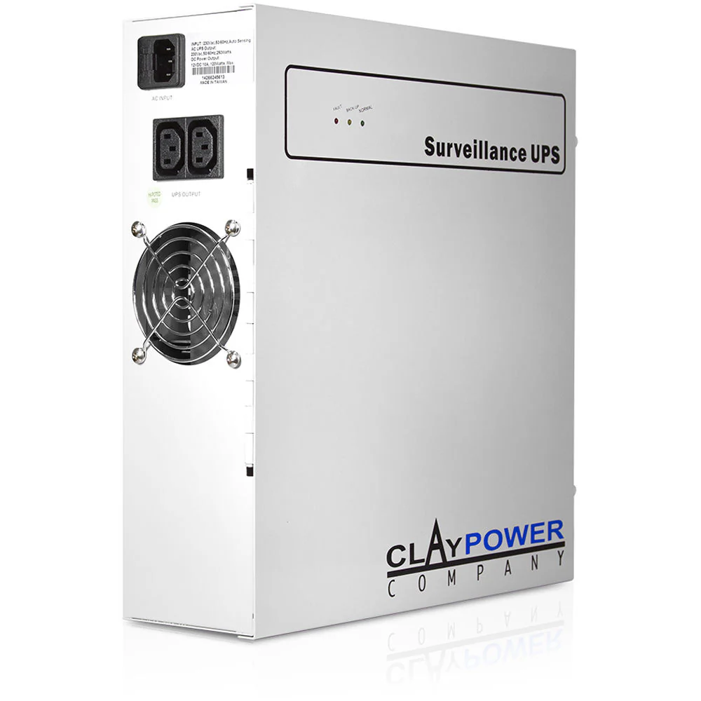iStarUSA 9-Port ClayPower Surveillance System UPS and Power Distribution Unit (500VA / 250W) - Image 3