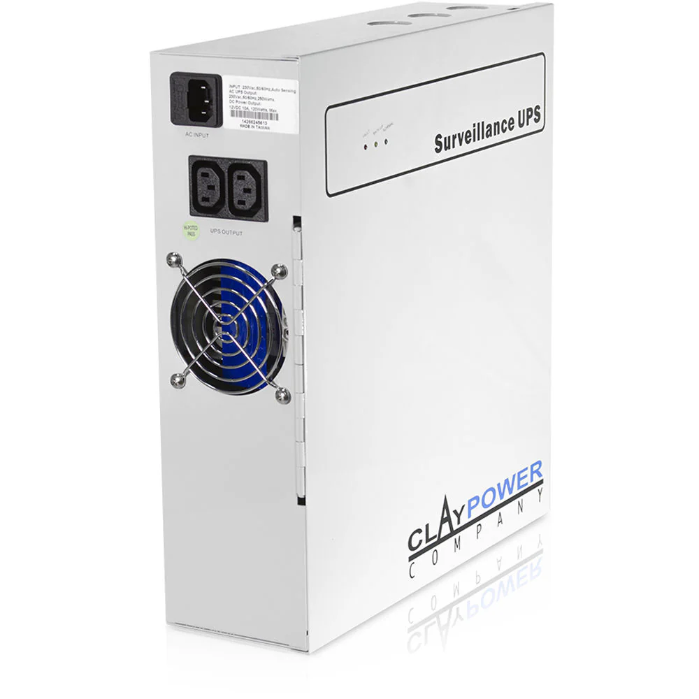 iStarUSA 9-Port ClayPower Surveillance System UPS and Power Distribution Unit (500VA / 250W) - Image 4