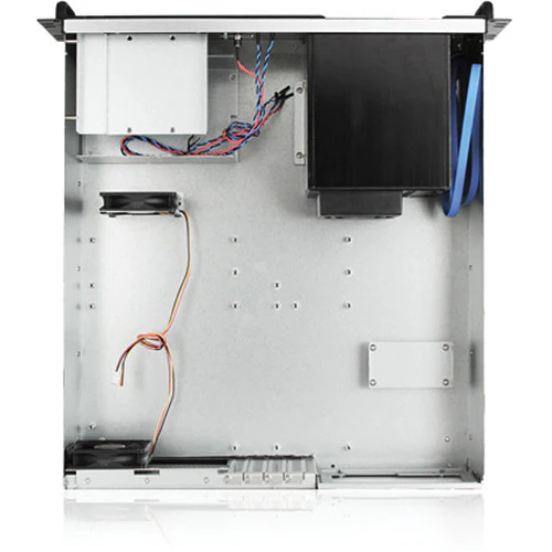 iStarUSA D-350HB-T 3 RU Compact 5 x 3.5" Bay Hotswap microATX Rackmount Chassis (Black HDD Handles) - Image 5