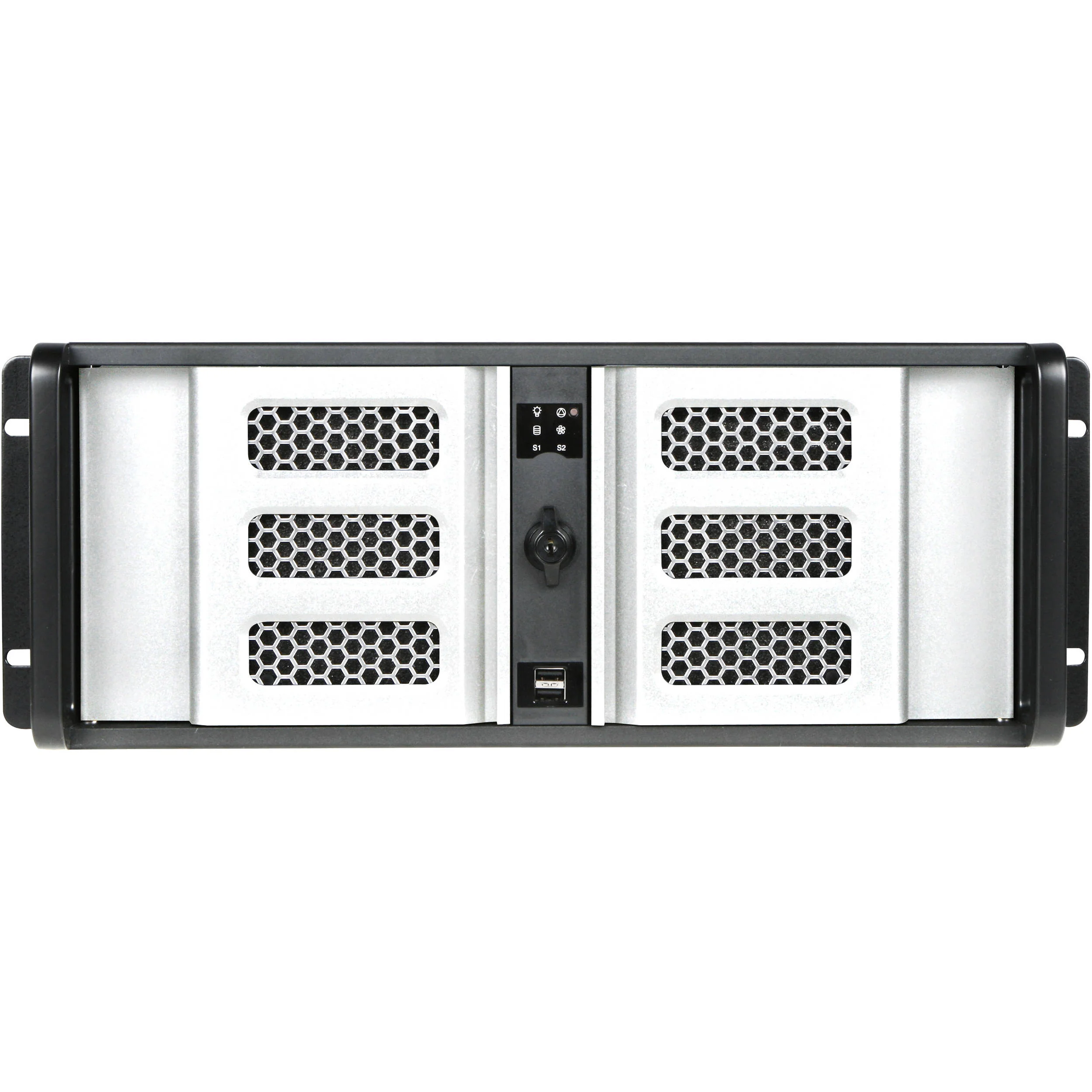 iStarUSA D-407LSE-SL-TS859 4-Bay 4U Rackmount Chassis with 8" Touch Screen LCD - Image 2