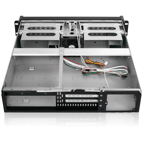 iStarUSA D Storm D-200-SILVER 2U Compact Stylish Rackmount Chassis with Silver Door - Image 3