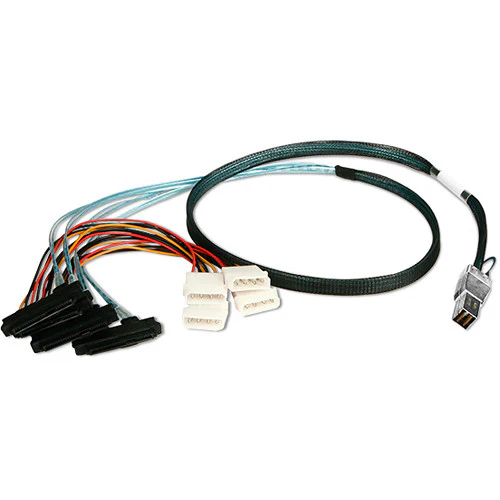 iStarUSA HD miniSAS SFF-8644 to 4x SFF-8482 Cable (3.3')