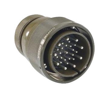 ITT CANNON CA06R16-11PF80F42 Circular Connector, CA Series, MIL-DTL-5015 Series, Straight Plug, 2 Contacts, Crimp Pin