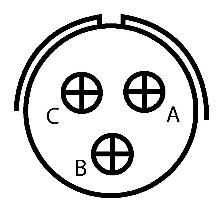 ITT Cannon CA3100E14S-7SB05 CA3100E14S-7SB05 Circular Connector CA-B Wall Mount Receptacle 3 Contacts Solder Socket Reverse Bayonet 14S-7 - Image 2