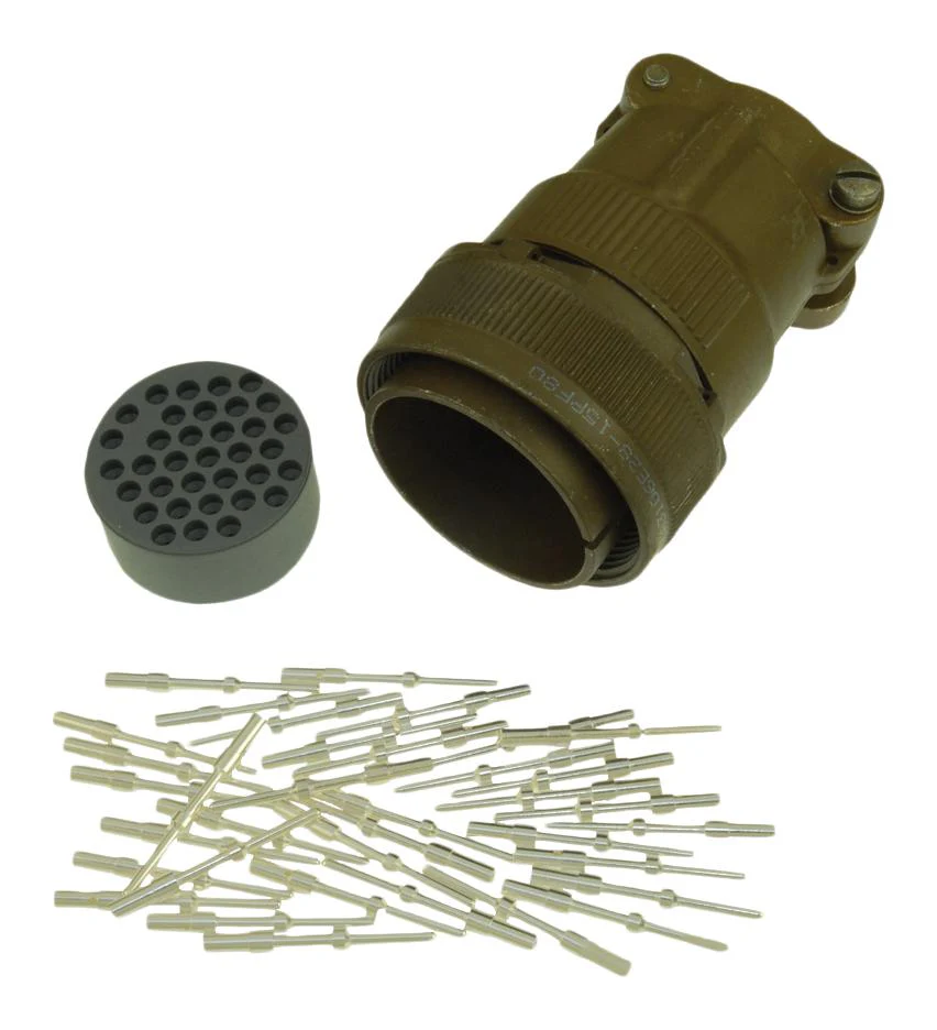 ITT CANNON CA3106E24-19PF42 Circular Connector, CA Series, MIL-DTL-5015 Series, Straight Plug, 12 Contacts, Solder Pin