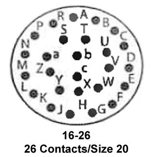 ITT CANNON KPSE06E16-26S Circular Connector, KPS Series, MIL-DTL-26482 Series I, Straight Plug, 26 Contacts, Crimp Socket - Image 2