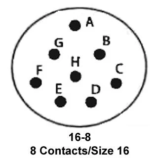 ITT CANNON KPSE08A16-8SF0 Circular Connector, KPS Series, MIL-DTL-26482 Series I, Right Angle Plug, 8 Contacts - Image 2