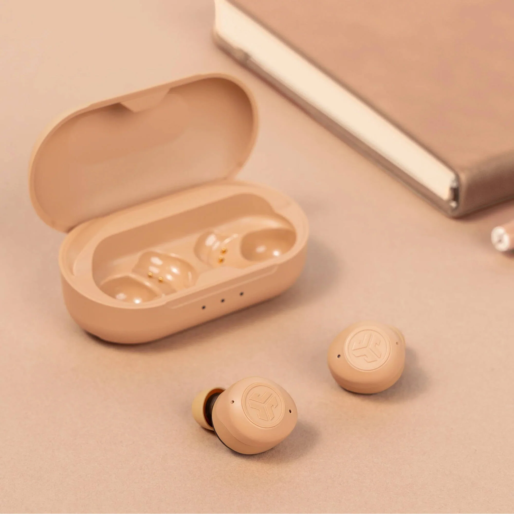 JLab Hear OTC Wireless Hearing Aid Earbuds (Beige) - Image 6