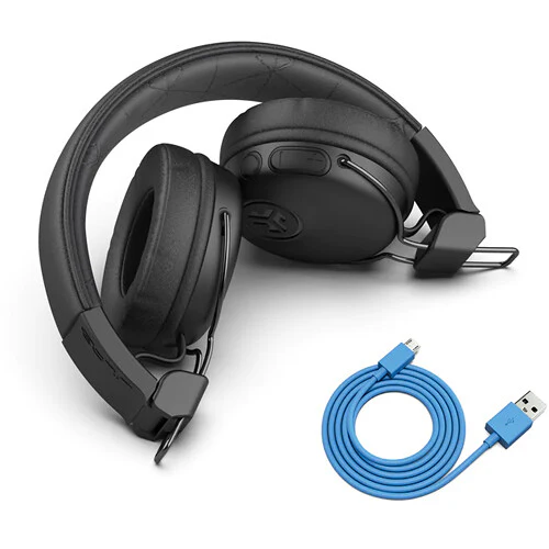 JLab Studio Wireless On-Ear Headphones (Black) - Image 3