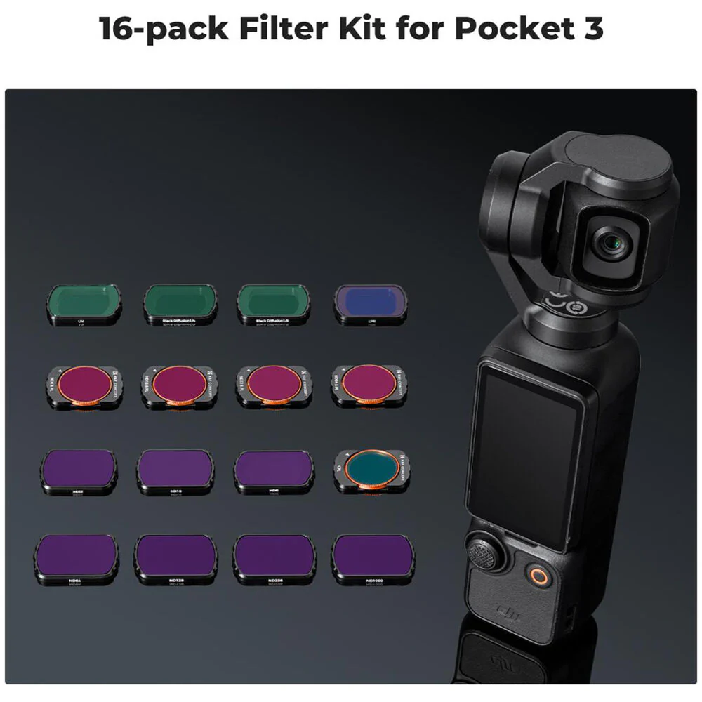 K&F Concept 16-Filter Set for DJI Osmo Pocket 3 - Image 3