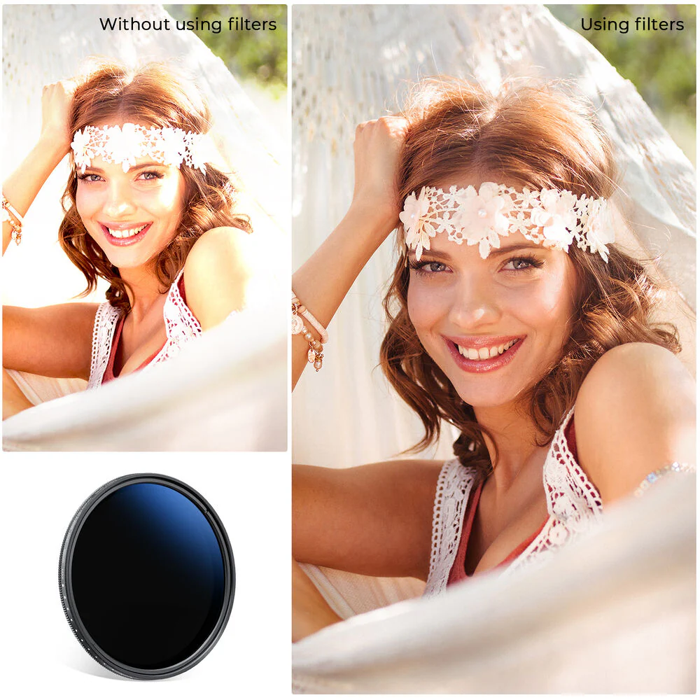 K&F Concept C-Series Variable ND Lens Filter (72mm, 1 to 11-Stop) - Image 3