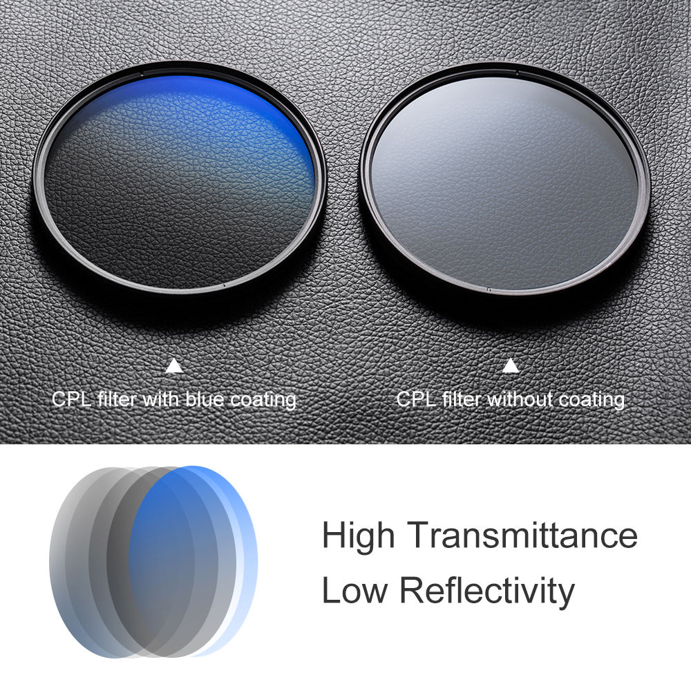 K&F Concept Classic Series Slim Multicoated Circular Polarizer Filter (52mm) - Image 2