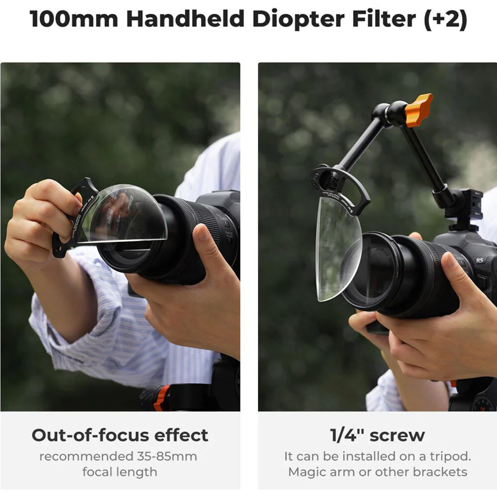 K&F Concept Nano-B Series Handheld Split Diopter Filter (100mm) - Image 2