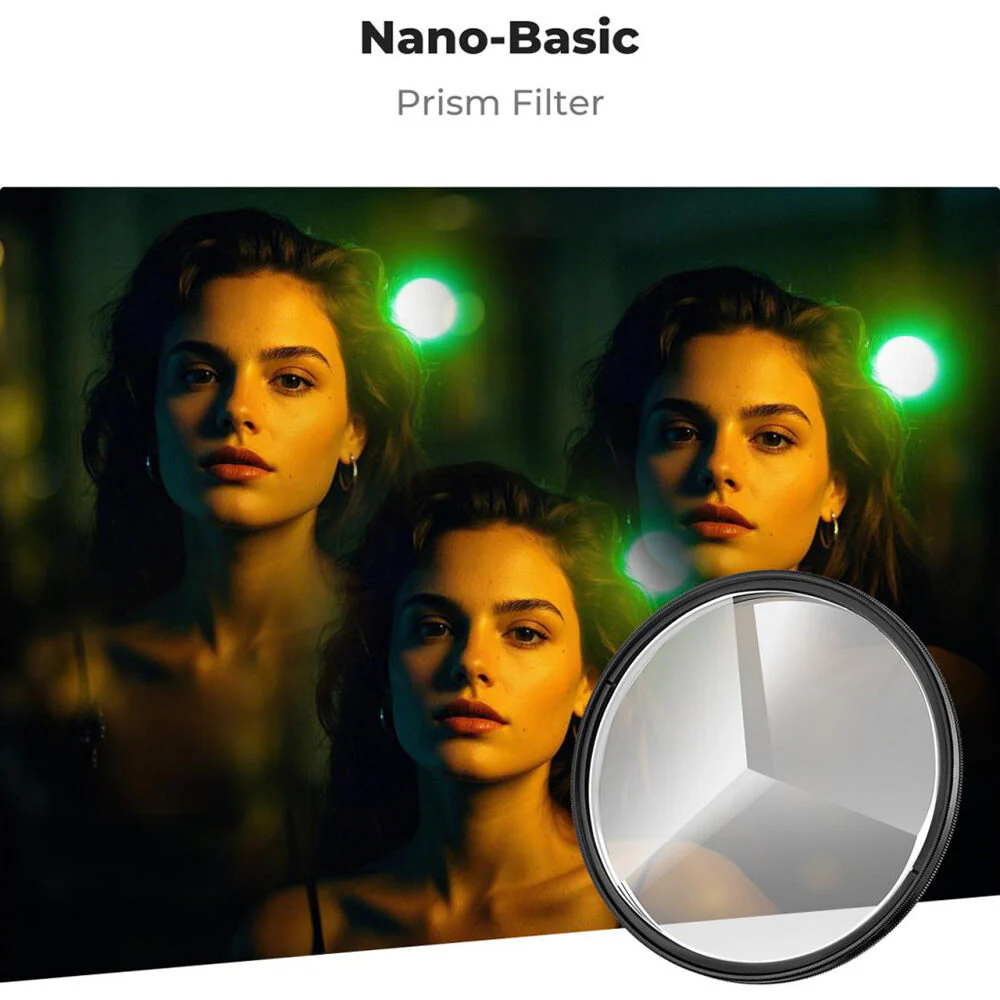 K&F Concept Nano-B Series Kaleidoscope Triangular Prism Filter (77mm) - Image 2