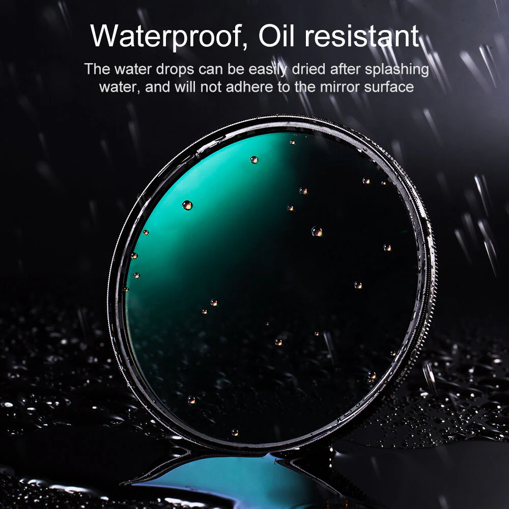 K&F Concept Nano-X HD Green Multi-Coated Waterproof German Optics Schott B270 Circular Polarizer Filter (77mm) - Image 4
