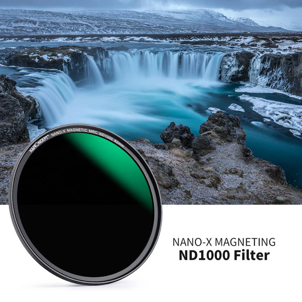 K&F Concept Nano-X Magnetic Filter with Adapter Ring & Lens Cap (77mm, 10-Stop) - Image 5