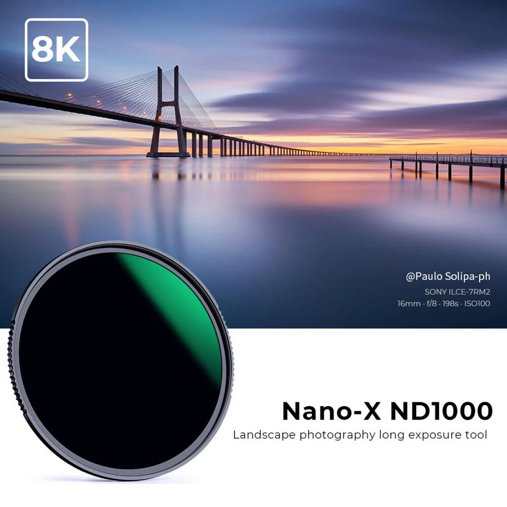 K&F Concept Nano-X ND Filter (55mm, 10-Stop) - Image 2
