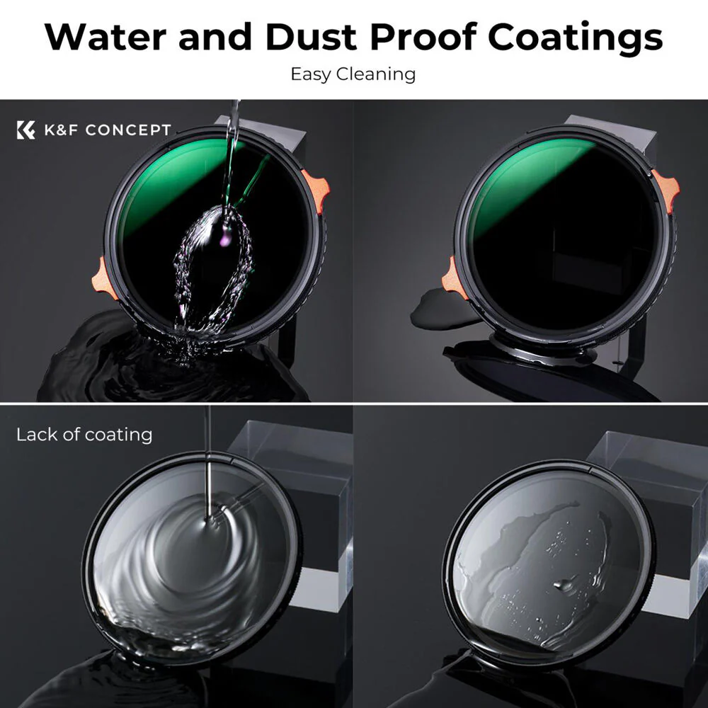 K&F Concept Nano-X Series 2-in-1 Variable ND & CPL Filter (67mm, 2 to 6-Stop) - Image 6