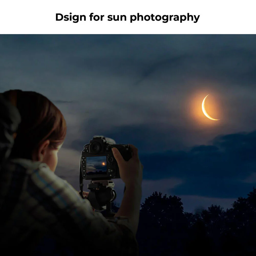 K&F Concept Nano-X Series ND100000 Solar Filter (72mm, 16.6-Stop) - Image 4