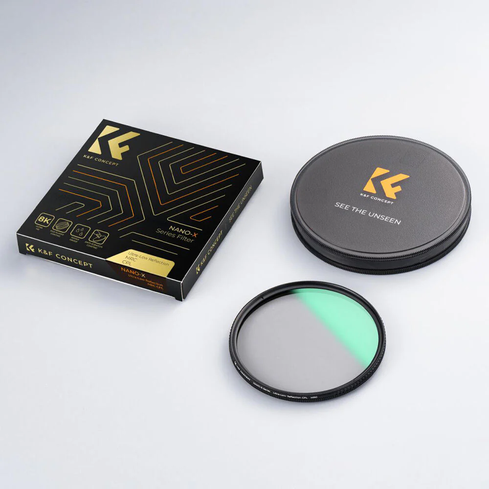 K&F Concept Nano-X Series Ultra-Low Reflection CPL Filter (58mm) - Image 2