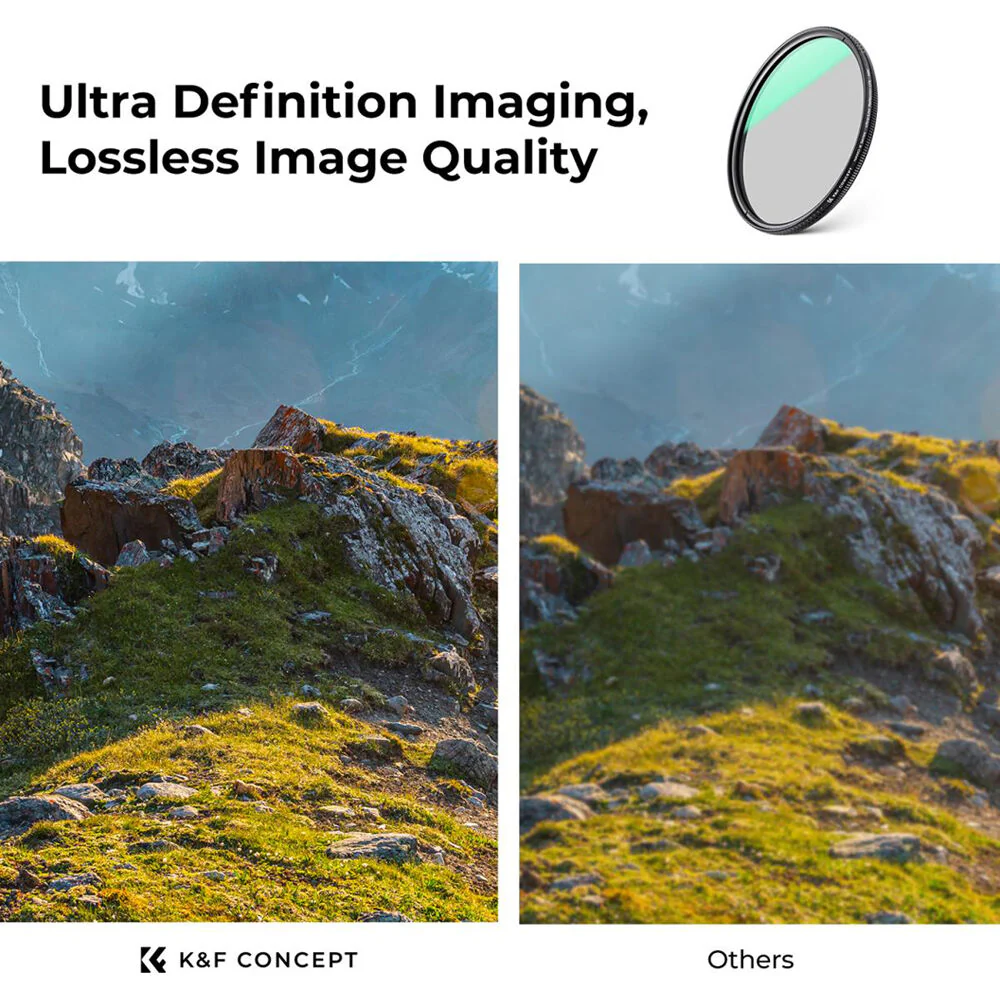 K&F Concept Nano-X Series Ultra-Low Reflection CPL Filter (58mm) - Image 7