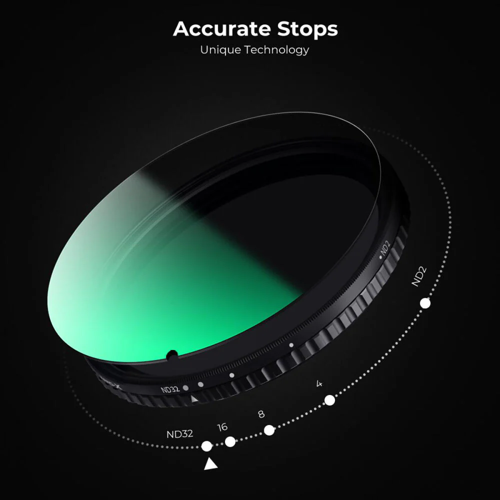 K&F Concept Nano-X Series Variable ND Filter (58mm, 1 to 5-Stop) - Image 4