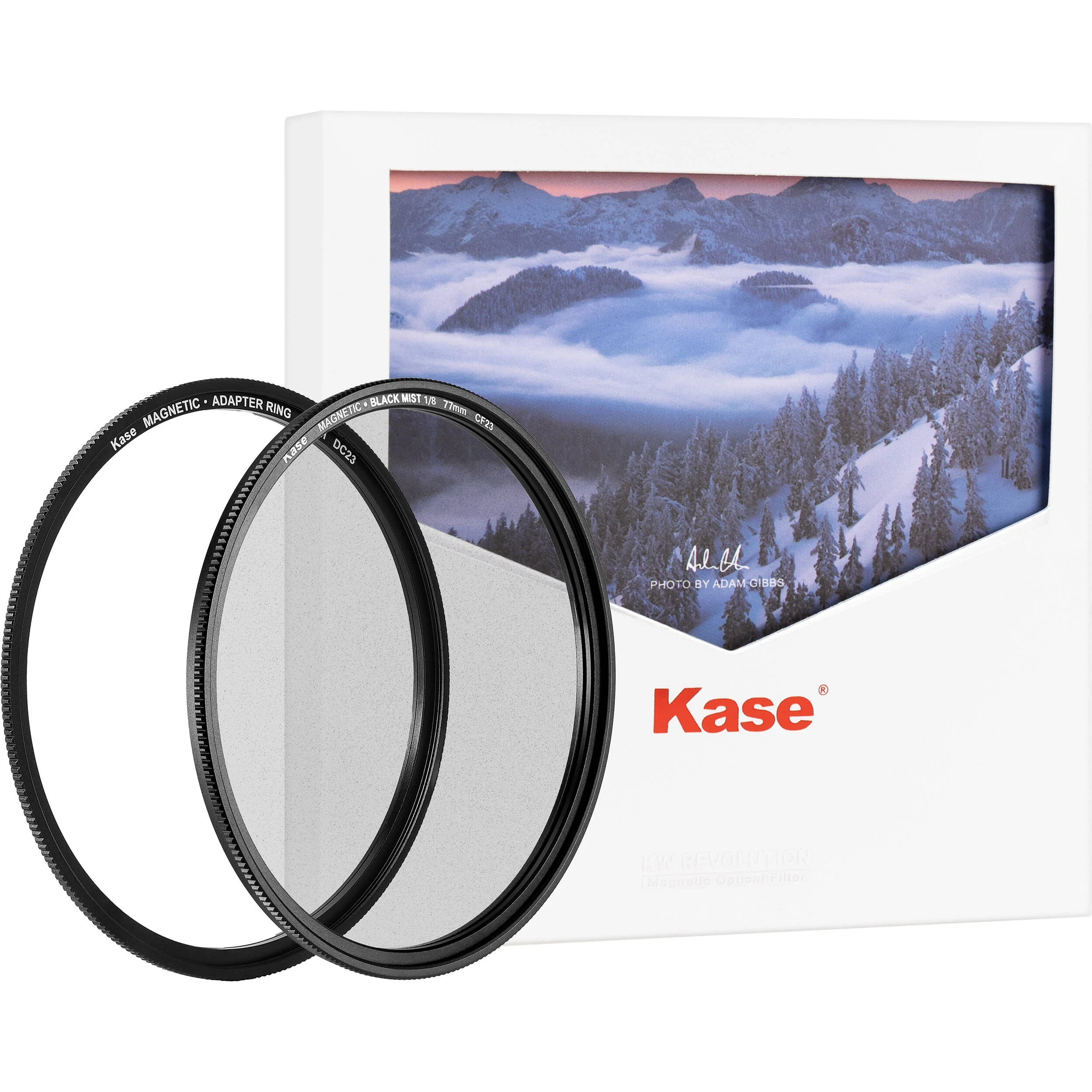Kase Black Mist Filter with Adapter Ring (77mm, Grade 1/8)