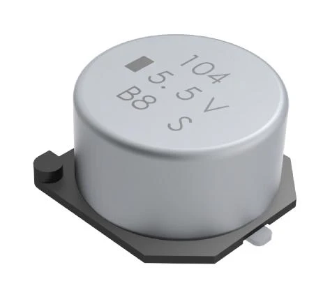 KEMET FCR0H104ZFTBR24 Supercapacitor, 0.1 F, 5.5 V, Solder, -20%, +80%, 2000 hours @ 85°C USCFCR0H104ZBC