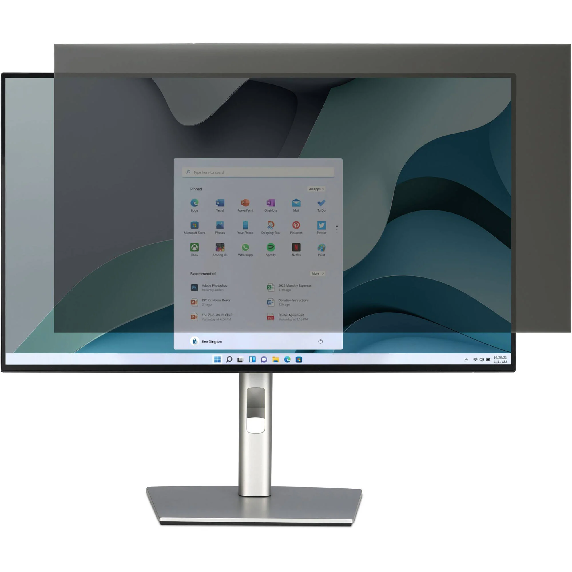 Kensington EQ Privacy Screen Filter for 21.5" Monitors (16:9) - Image 2