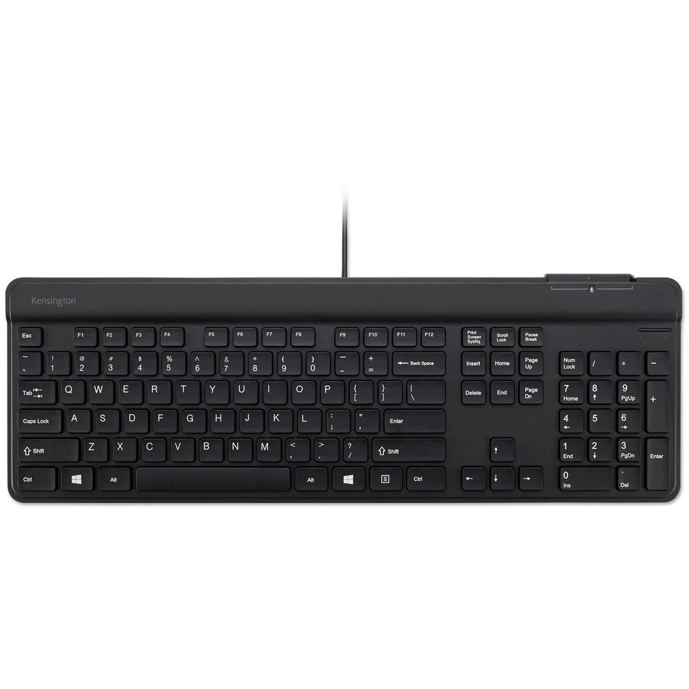 Kensington KB201C Simple Solutions Wired Keyboard with CAC Smart Card Reader - Image 2