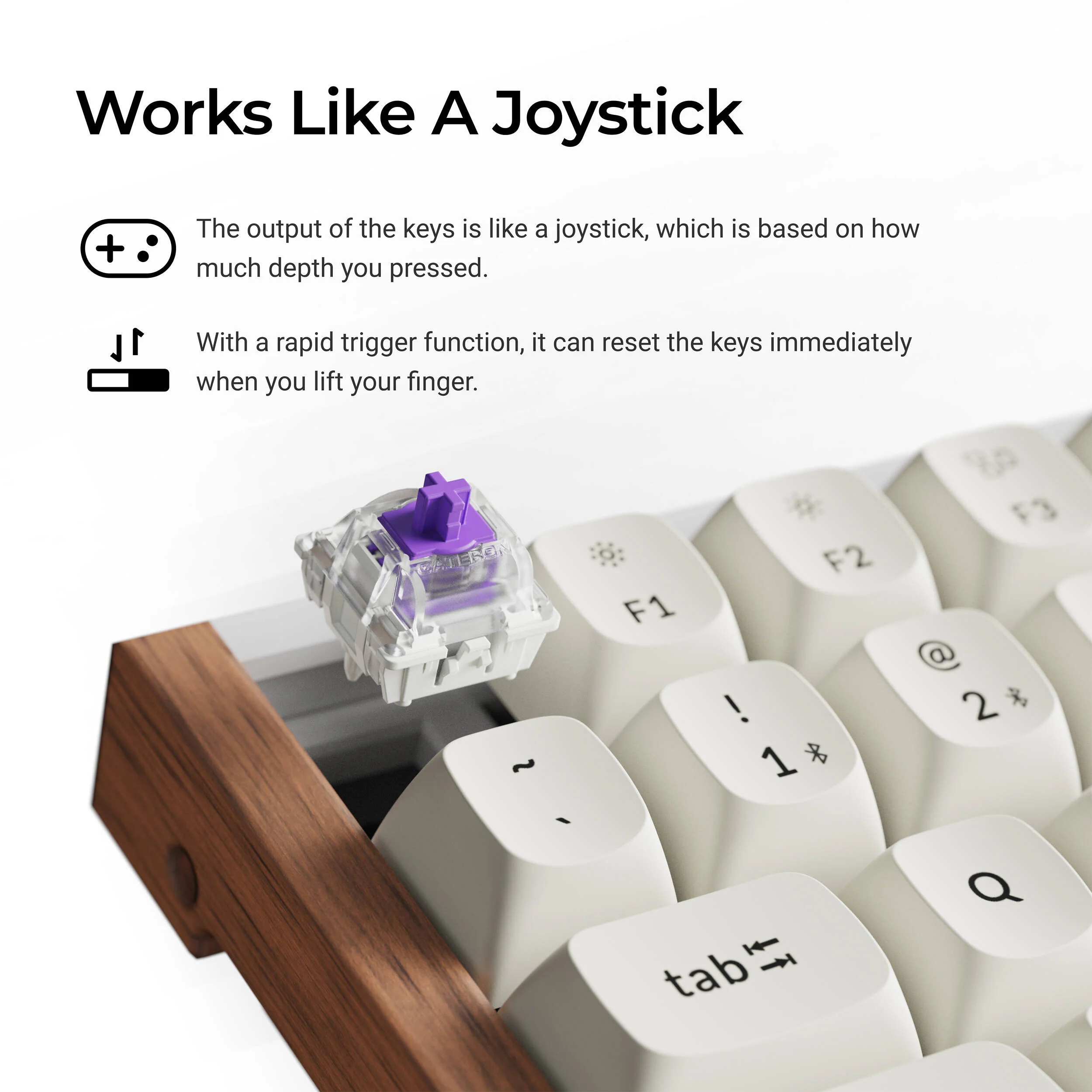 Keychron K2 HE Wireless Magnetic Switch Keyboard (Special Edition, White) - Image 6