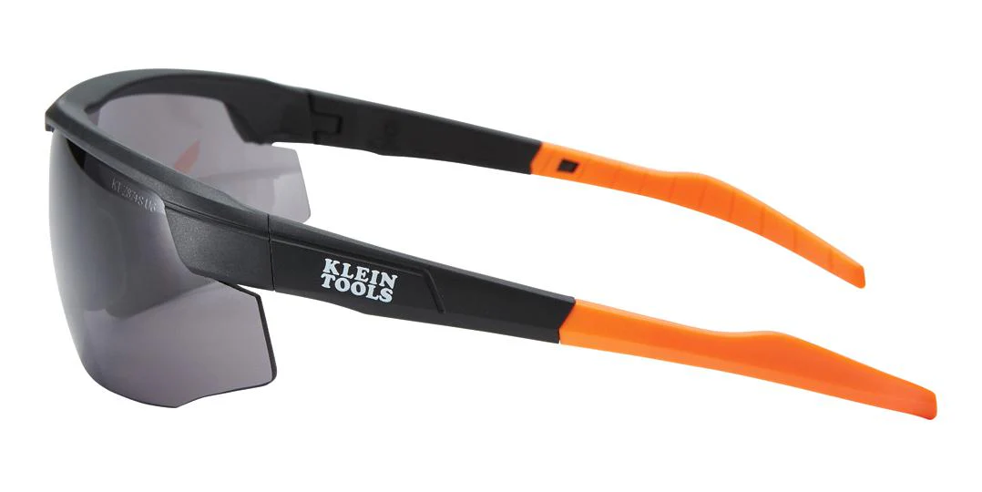 Klein Tools 60160 Protective Eyewear Grey Lens Anti-Fog/Scratch Resistant/UV Protection Black/Orange - Image 3