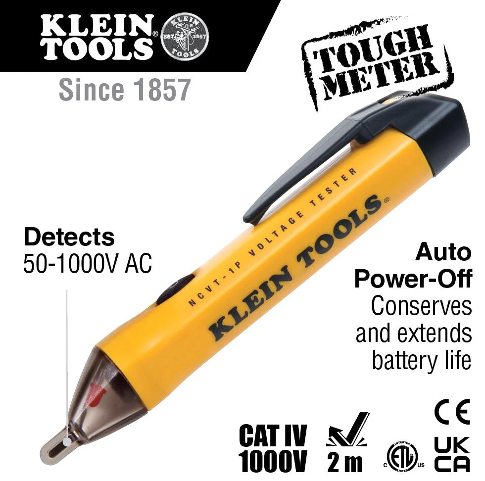 Klein Tools NCVT1P NCVT1P Voltage Tester 50-500Hz 50V to 1kV New - Image 3