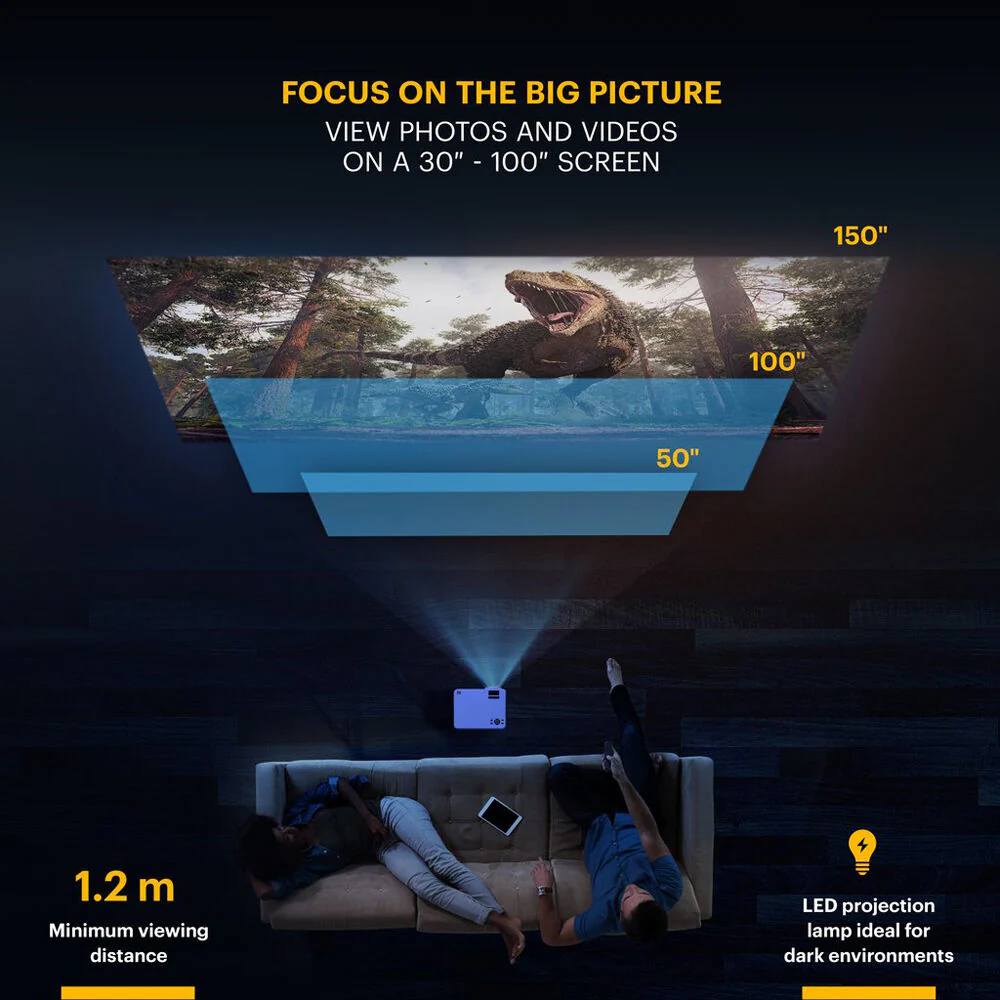 Kodak Flik X4 70-Lumen WVGA Home Theater LED Projector - Image 4