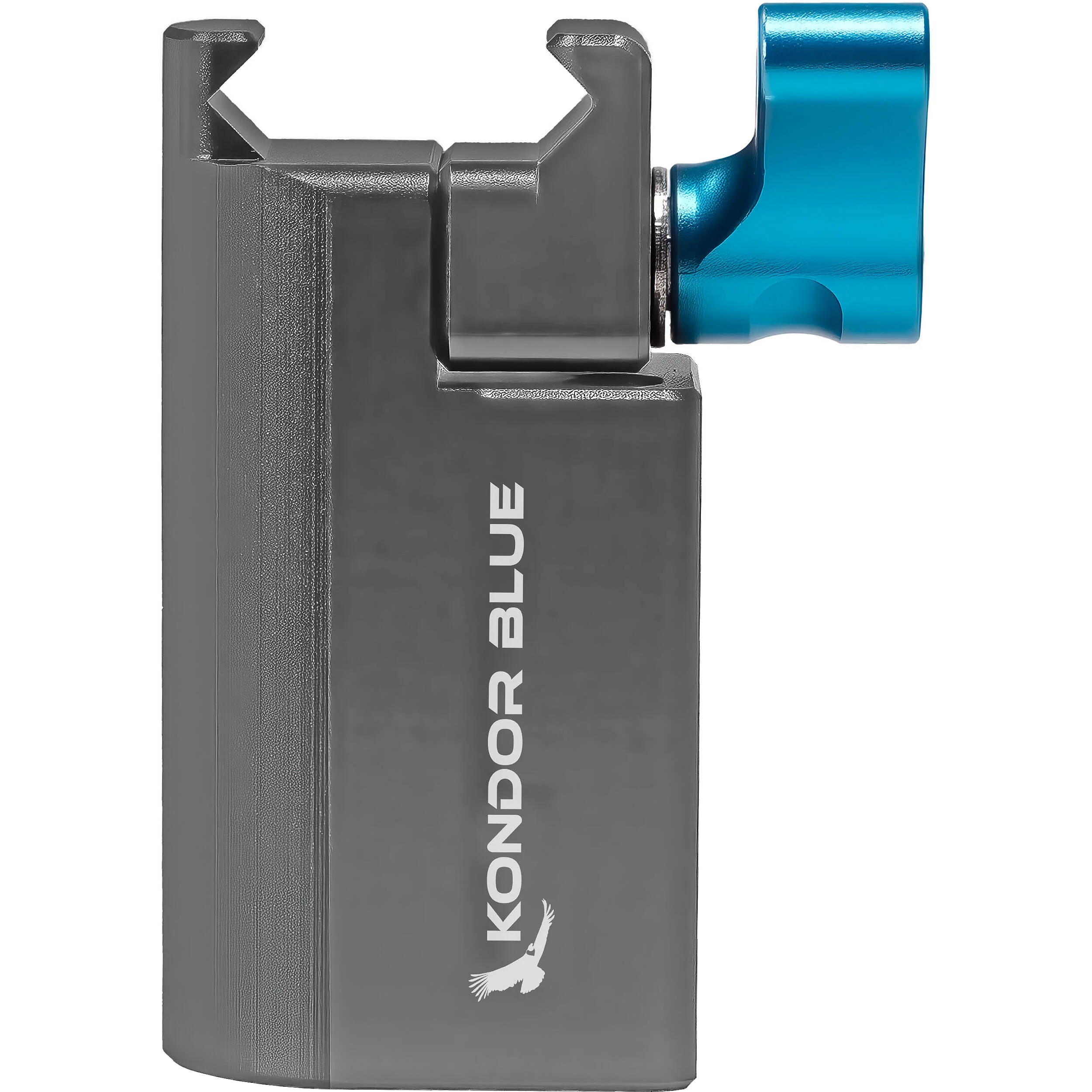 Kondor Blue 5/8" Baby Pin Spigot Receiver to NATO Clamp Adapter (Space Gray) - Image 3
