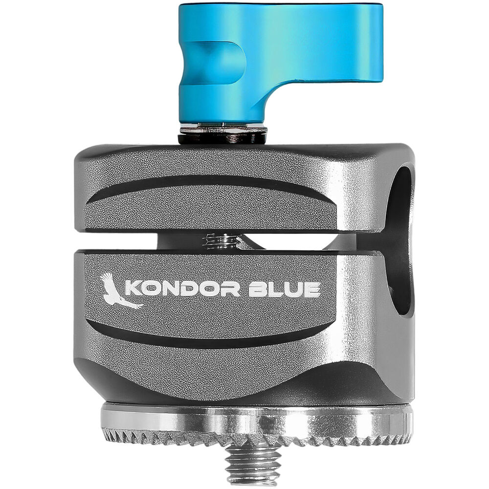 Kondor Blue Rosette to Straight-Angle Rod Clamp (Space Gray) - Image 4