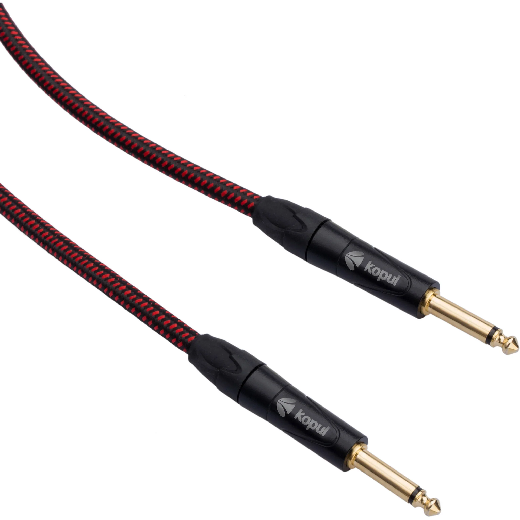 Kopul Premium Instrument Cable 1/4" Male to 1/4" Male with Braided Fabric Jacket (6') - Image 2