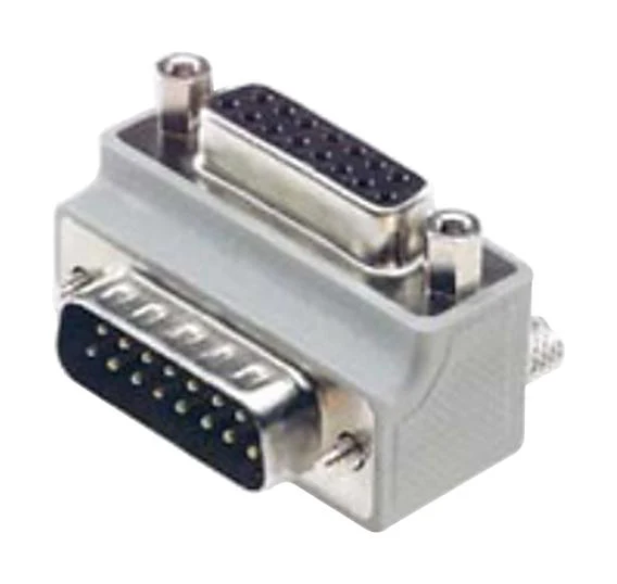 L-COM DG9015MF2 DG9015MF2 D Sub Connector Adapter R/A Standard Plug 15 Ways Receptacle New - Image 2