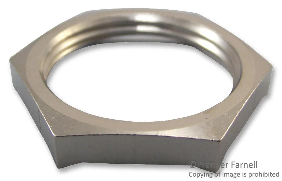LAPP KABEL 52103240 Locknut, Skindicht� SM-PE, Brass, Nickel, PG16, 4.7 mm