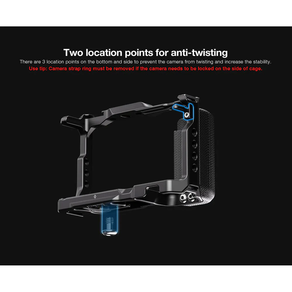 Leofoto Full Camera Cage for Sony ZV-E10 - Image 7