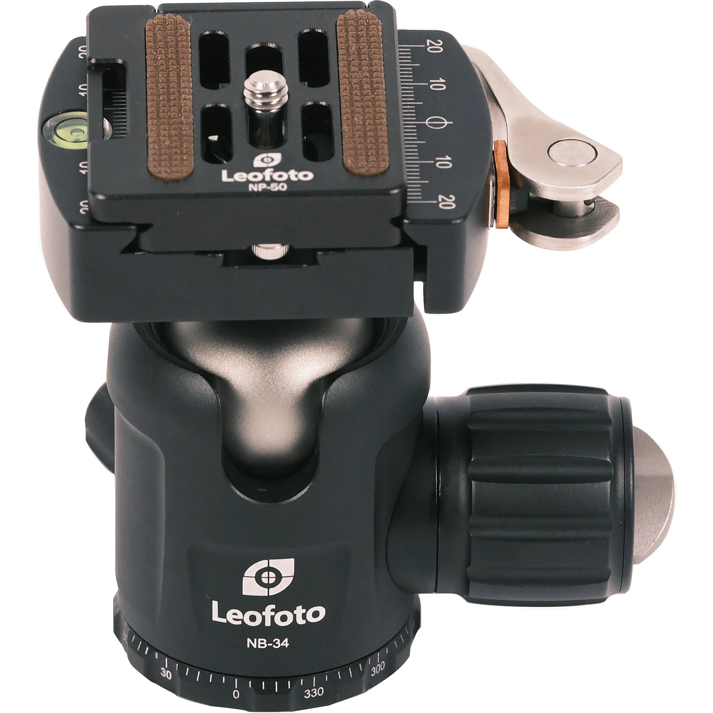 Leofoto NB-34LR Pro Ball Head with Lever-Release Clamp and Quick Release Plate - Image 3