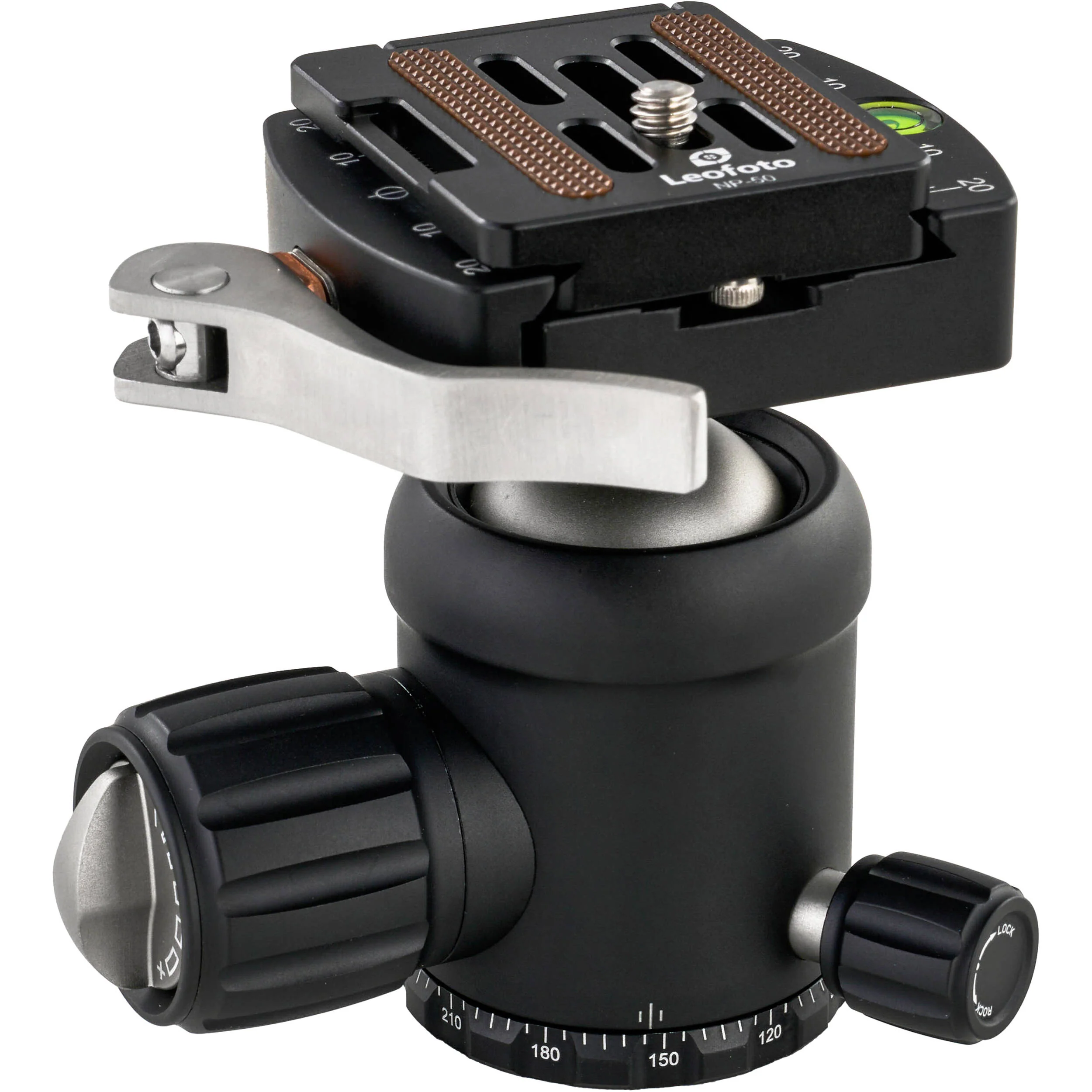 Leofoto NB-34LR Pro Ball Head with Lever-Release Clamp and Quick Release Plate - Image 4