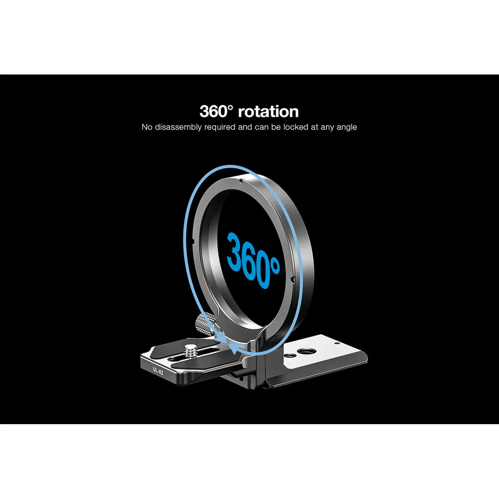 Leofoto UL-02 Rotating Bracket for Select Sony Cameras (Silver) - Image 5